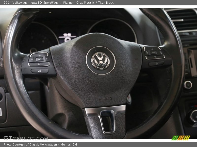 Platinum Gray Metallic / Titan Black 2014 Volkswagen Jetta TDI SportWagen