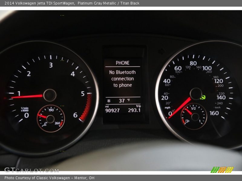 Platinum Gray Metallic / Titan Black 2014 Volkswagen Jetta TDI SportWagen