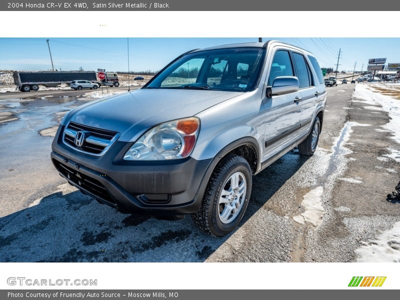 Satin Silver Metallic / Black 2004 Honda CR-V EX 4WD