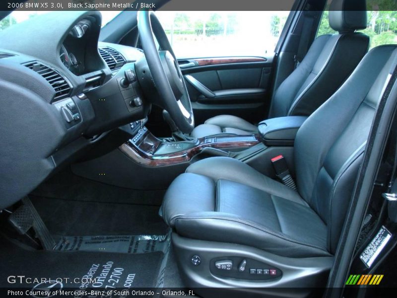 Black Sapphire Metallic / Black 2006 BMW X5 3.0i