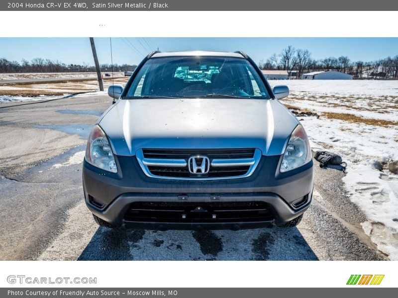 Satin Silver Metallic / Black 2004 Honda CR-V EX 4WD