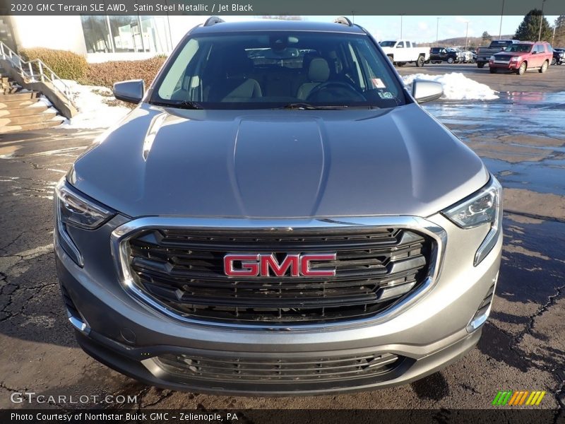 Satin Steel Metallic / Jet Black 2020 GMC Terrain SLE AWD