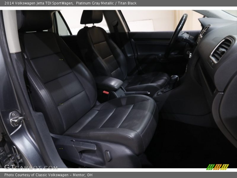 Platinum Gray Metallic / Titan Black 2014 Volkswagen Jetta TDI SportWagen