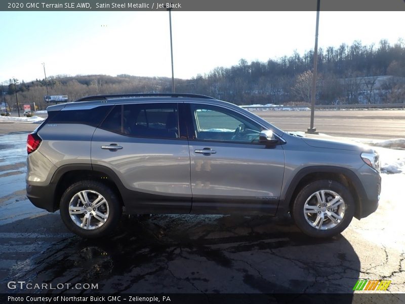 Satin Steel Metallic / Jet Black 2020 GMC Terrain SLE AWD