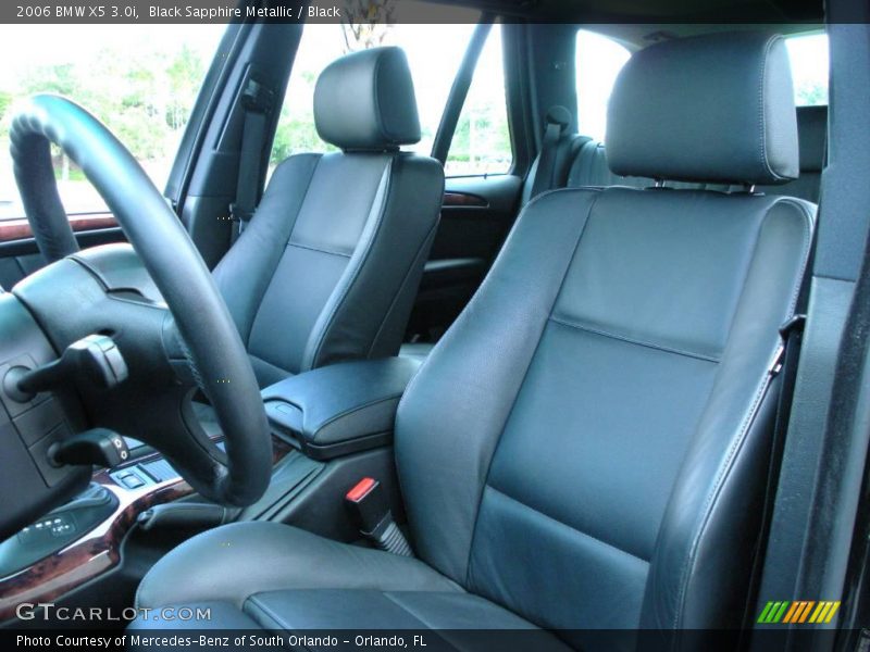Black Sapphire Metallic / Black 2006 BMW X5 3.0i