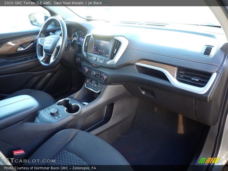 Satin Steel Metallic / Jet Black 2020 GMC Terrain SLE AWD