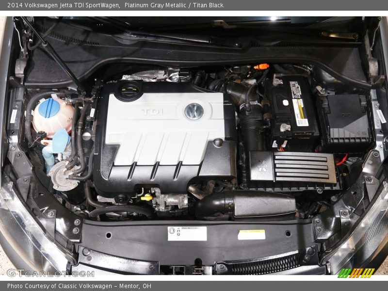 Platinum Gray Metallic / Titan Black 2014 Volkswagen Jetta TDI SportWagen