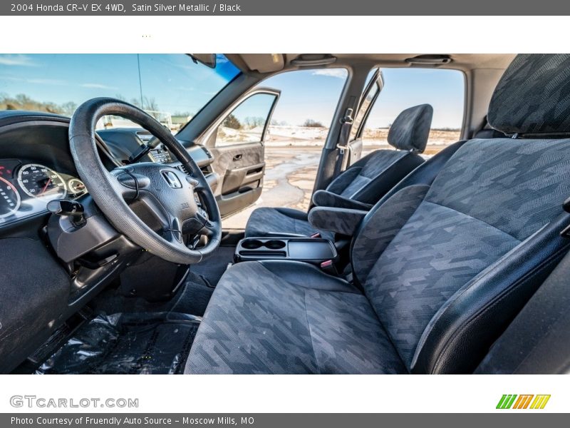 Satin Silver Metallic / Black 2004 Honda CR-V EX 4WD
