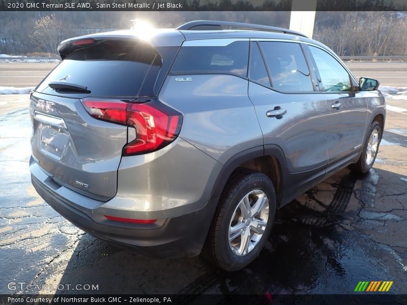 Satin Steel Metallic / Jet Black 2020 GMC Terrain SLE AWD