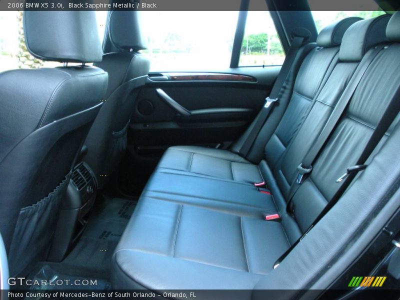 Black Sapphire Metallic / Black 2006 BMW X5 3.0i