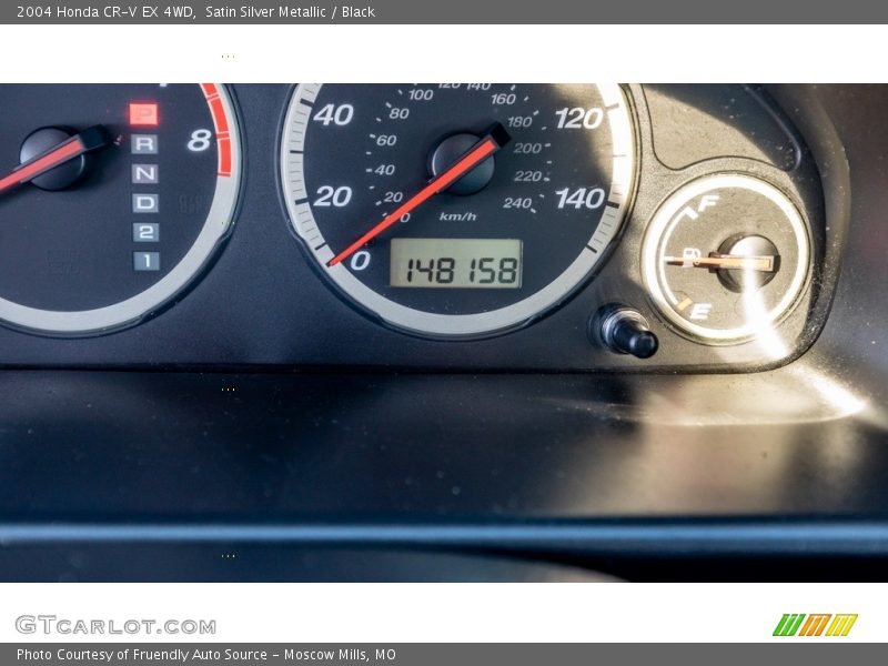 Satin Silver Metallic / Black 2004 Honda CR-V EX 4WD