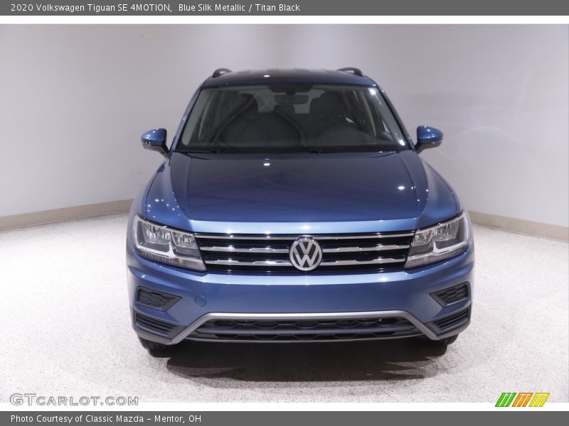 Blue Silk Metallic / Titan Black 2020 Volkswagen Tiguan SE 4MOTION