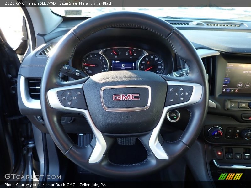 Satin Steel Metallic / Jet Black 2020 GMC Terrain SLE AWD