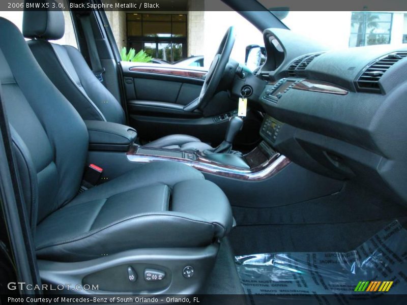 Black Sapphire Metallic / Black 2006 BMW X5 3.0i