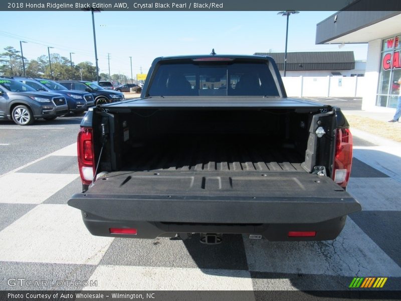Crystal Black Pearl / Black/Red 2018 Honda Ridgeline Black Edition AWD