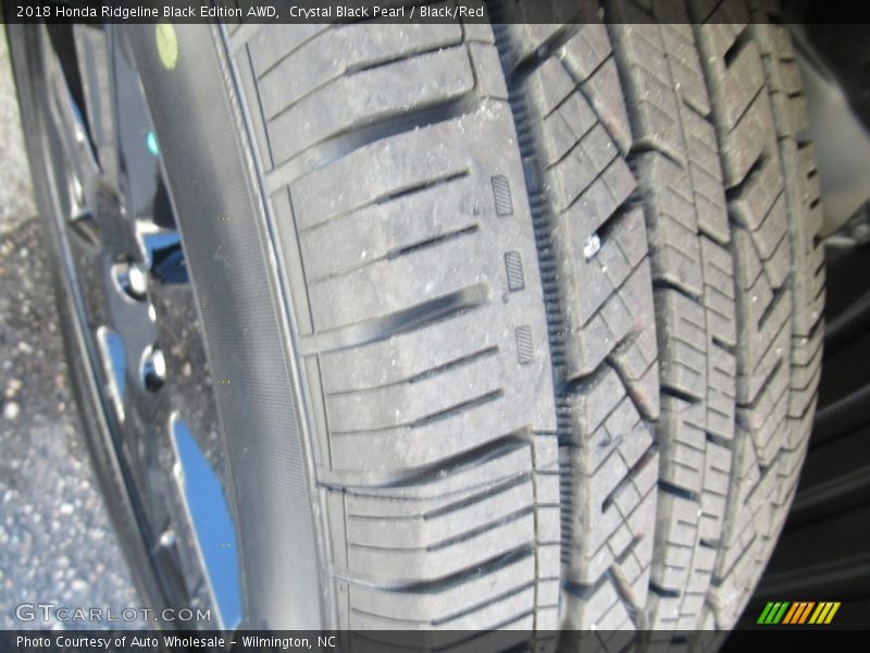 Crystal Black Pearl / Black/Red 2018 Honda Ridgeline Black Edition AWD