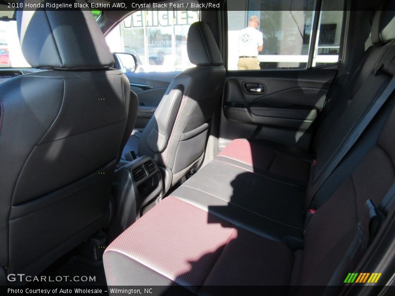 Crystal Black Pearl / Black/Red 2018 Honda Ridgeline Black Edition AWD