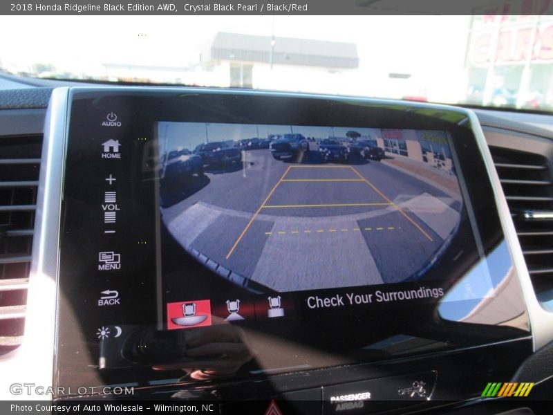 Crystal Black Pearl / Black/Red 2018 Honda Ridgeline Black Edition AWD