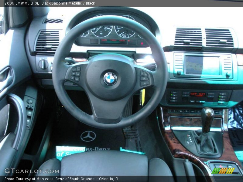 Black Sapphire Metallic / Black 2006 BMW X5 3.0i