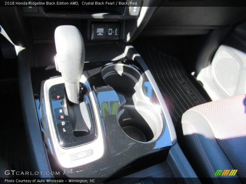 Crystal Black Pearl / Black/Red 2018 Honda Ridgeline Black Edition AWD