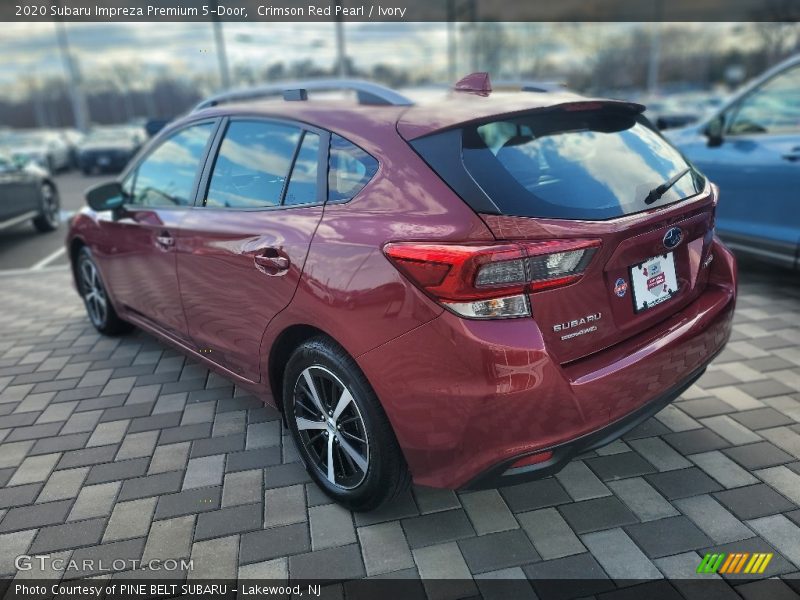 Crimson Red Pearl / Ivory 2020 Subaru Impreza Premium 5-Door