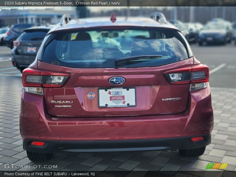 Crimson Red Pearl / Ivory 2020 Subaru Impreza Premium 5-Door