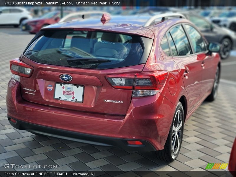 Crimson Red Pearl / Ivory 2020 Subaru Impreza Premium 5-Door