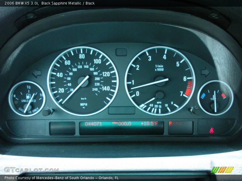Black Sapphire Metallic / Black 2006 BMW X5 3.0i