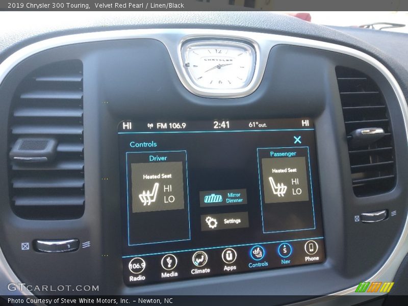 Velvet Red Pearl / Linen/Black 2019 Chrysler 300 Touring