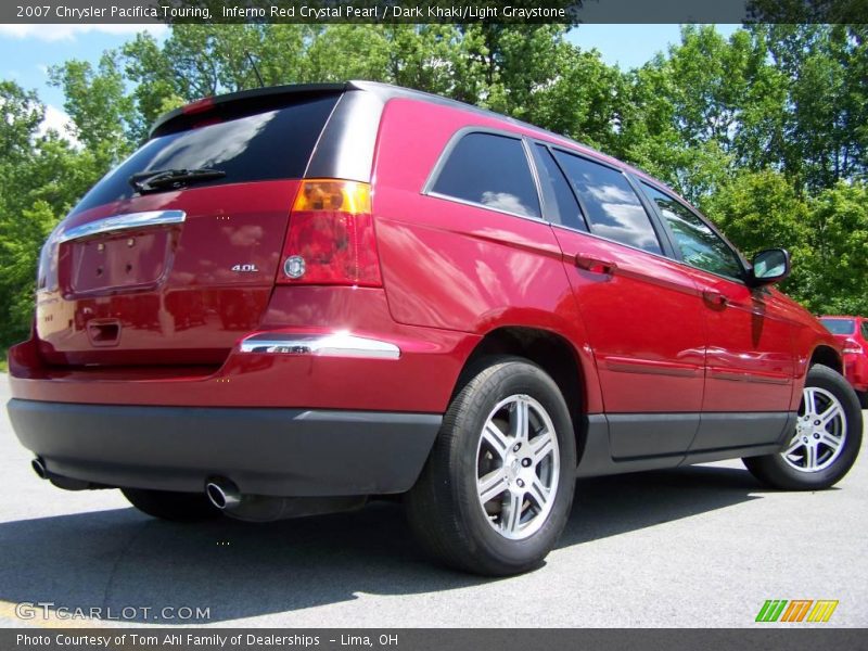 Inferno Red Crystal Pearl / Dark Khaki/Light Graystone 2007 Chrysler Pacifica Touring