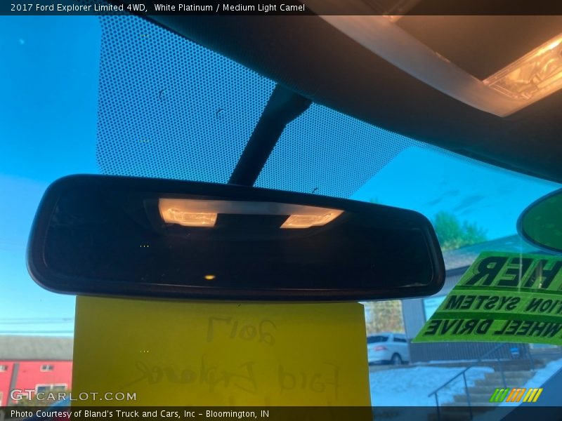 White Platinum / Medium Light Camel 2017 Ford Explorer Limited 4WD