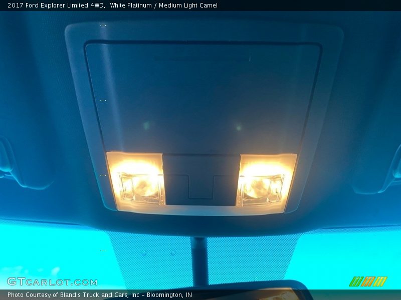 White Platinum / Medium Light Camel 2017 Ford Explorer Limited 4WD