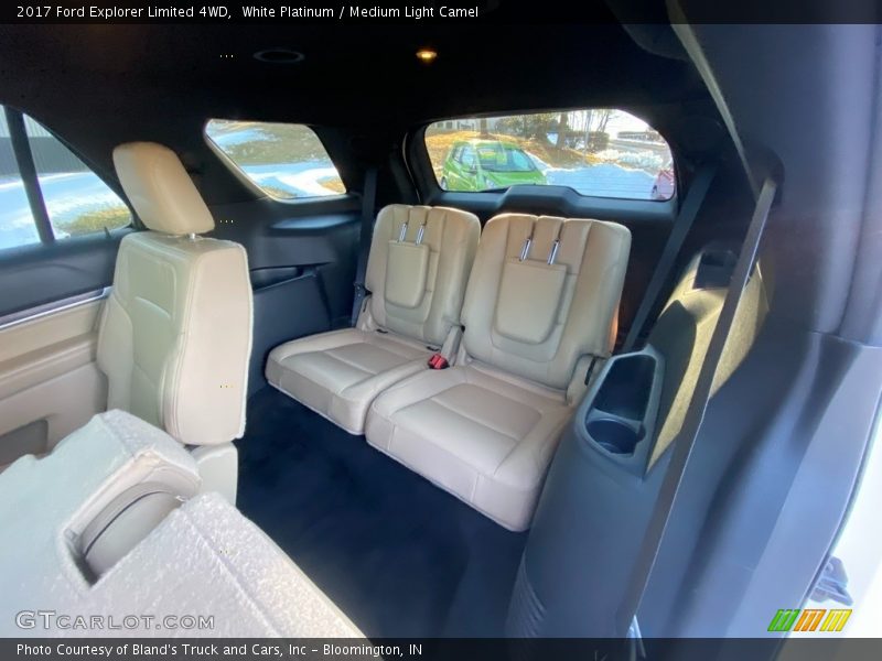 White Platinum / Medium Light Camel 2017 Ford Explorer Limited 4WD