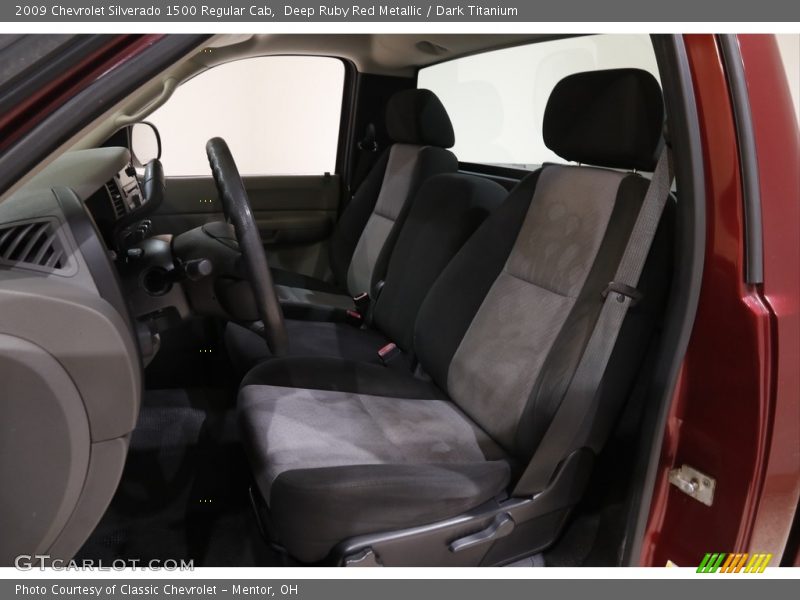 Deep Ruby Red Metallic / Dark Titanium 2009 Chevrolet Silverado 1500 Regular Cab