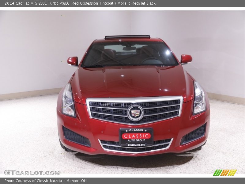 Red Obsession Tintcoat / Morello Red/Jet Black 2014 Cadillac ATS 2.0L Turbo AWD