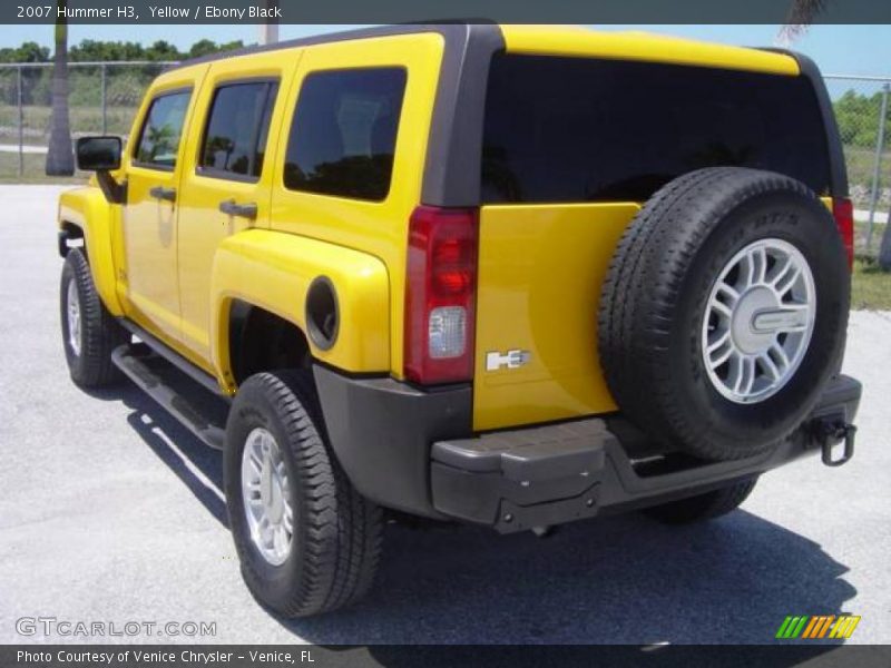 Yellow / Ebony Black 2007 Hummer H3