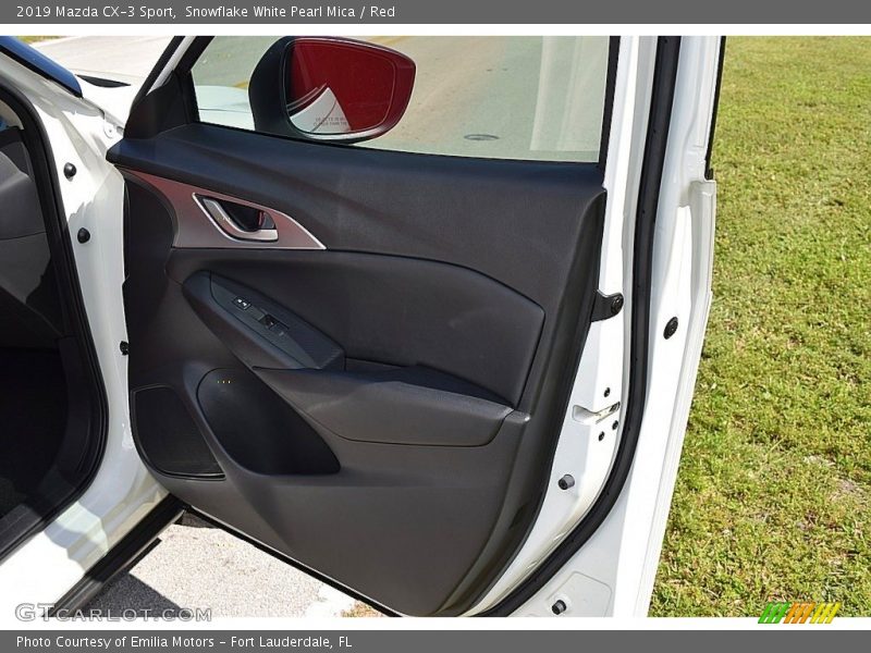 Snowflake White Pearl Mica / Red 2019 Mazda CX-3 Sport
