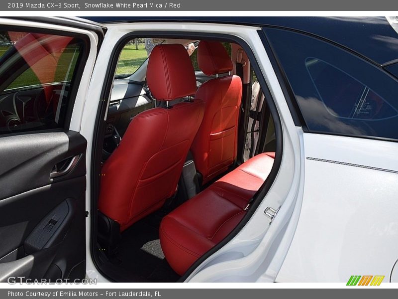 Snowflake White Pearl Mica / Red 2019 Mazda CX-3 Sport