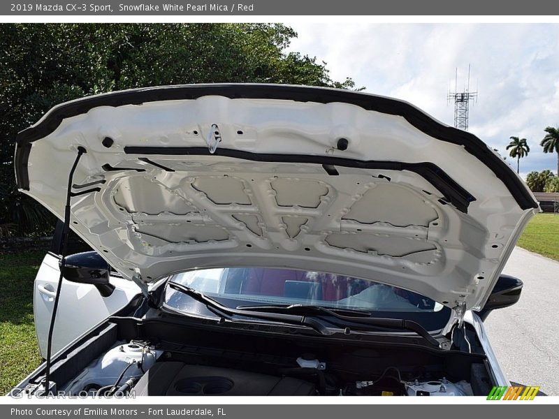 Snowflake White Pearl Mica / Red 2019 Mazda CX-3 Sport