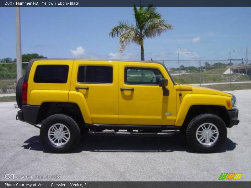 Yellow / Ebony Black 2007 Hummer H3