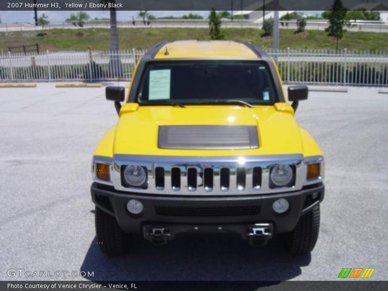 Yellow / Ebony Black 2007 Hummer H3