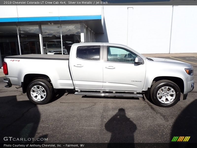 Silver Ice Metallic / Jet Black 2019 Chevrolet Colorado LT Crew Cab 4x4