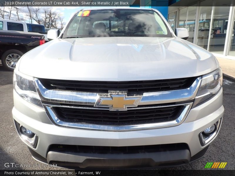 Silver Ice Metallic / Jet Black 2019 Chevrolet Colorado LT Crew Cab 4x4