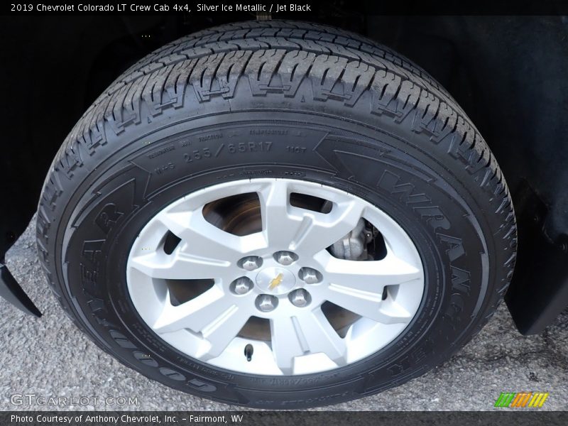 Silver Ice Metallic / Jet Black 2019 Chevrolet Colorado LT Crew Cab 4x4