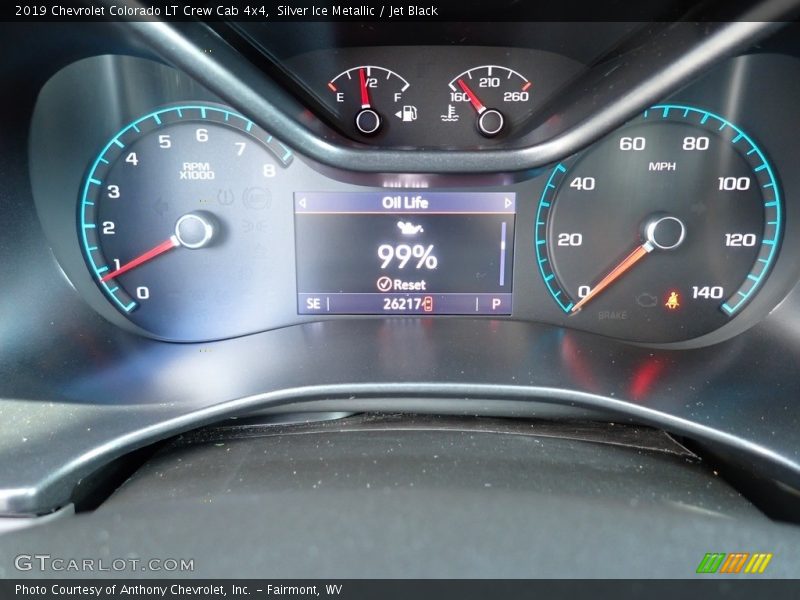 Silver Ice Metallic / Jet Black 2019 Chevrolet Colorado LT Crew Cab 4x4