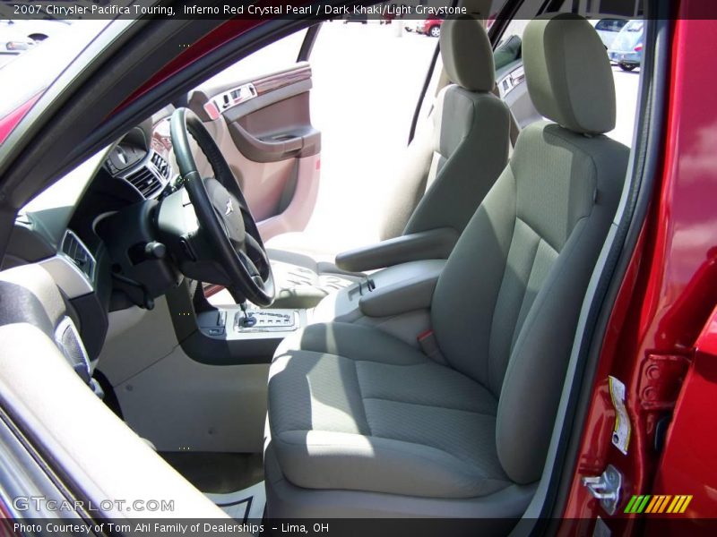 Inferno Red Crystal Pearl / Dark Khaki/Light Graystone 2007 Chrysler Pacifica Touring