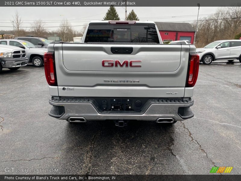 Quicksilver Metallic / Jet Black 2021 GMC Sierra 1500 SLT Crew Cab 4WD