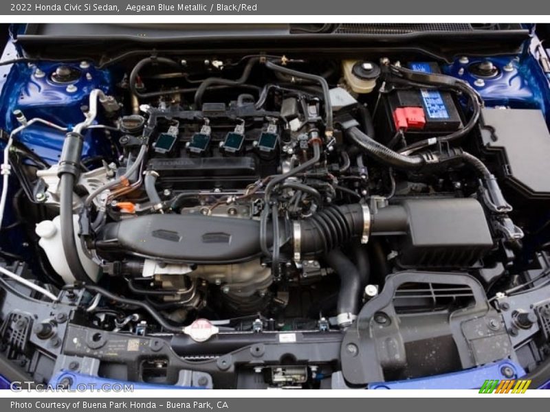  2022 Civic Si Sedan Engine - 1.5 Liter Turbocharged DOHC 16-Valve VTEC 4 Cylinder