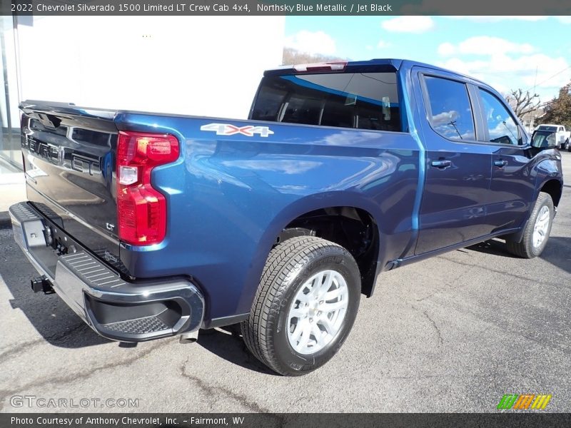 Northsky Blue Metallic / Jet Black 2022 Chevrolet Silverado 1500 Limited LT Crew Cab 4x4