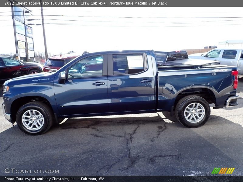 Northsky Blue Metallic / Jet Black 2022 Chevrolet Silverado 1500 Limited LT Crew Cab 4x4